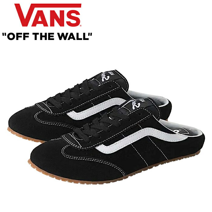 Rakuten - VANS ヴァンズ VN000EEWBA2 SUPER LOWPRO MULE スーパーロープロ ミュール ロープロ スエード ナイロン スケボー シューズ スニーカー 靴 スポーツ ストリート シンプル カジュアル バンズ レディース BLACK/WHITE ブラック/ホワイト 国内正規 2026SS
