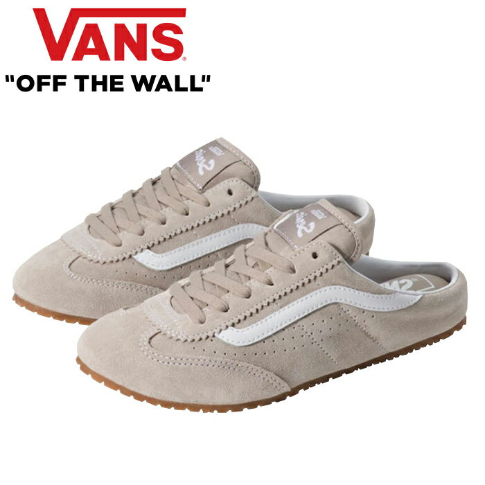Rakuten - VANS ヴァンズ VN000EEWTUP SUPER LOWPRO MULE スーパーロープロ ミュール ロープロ スエード ナイロン スケボー シューズ スニーカー 靴 スポーツ ストリート シンプル カジュアル バンズ レディース TAUPE BEIGE トープベージュ 国内正規 2026SS