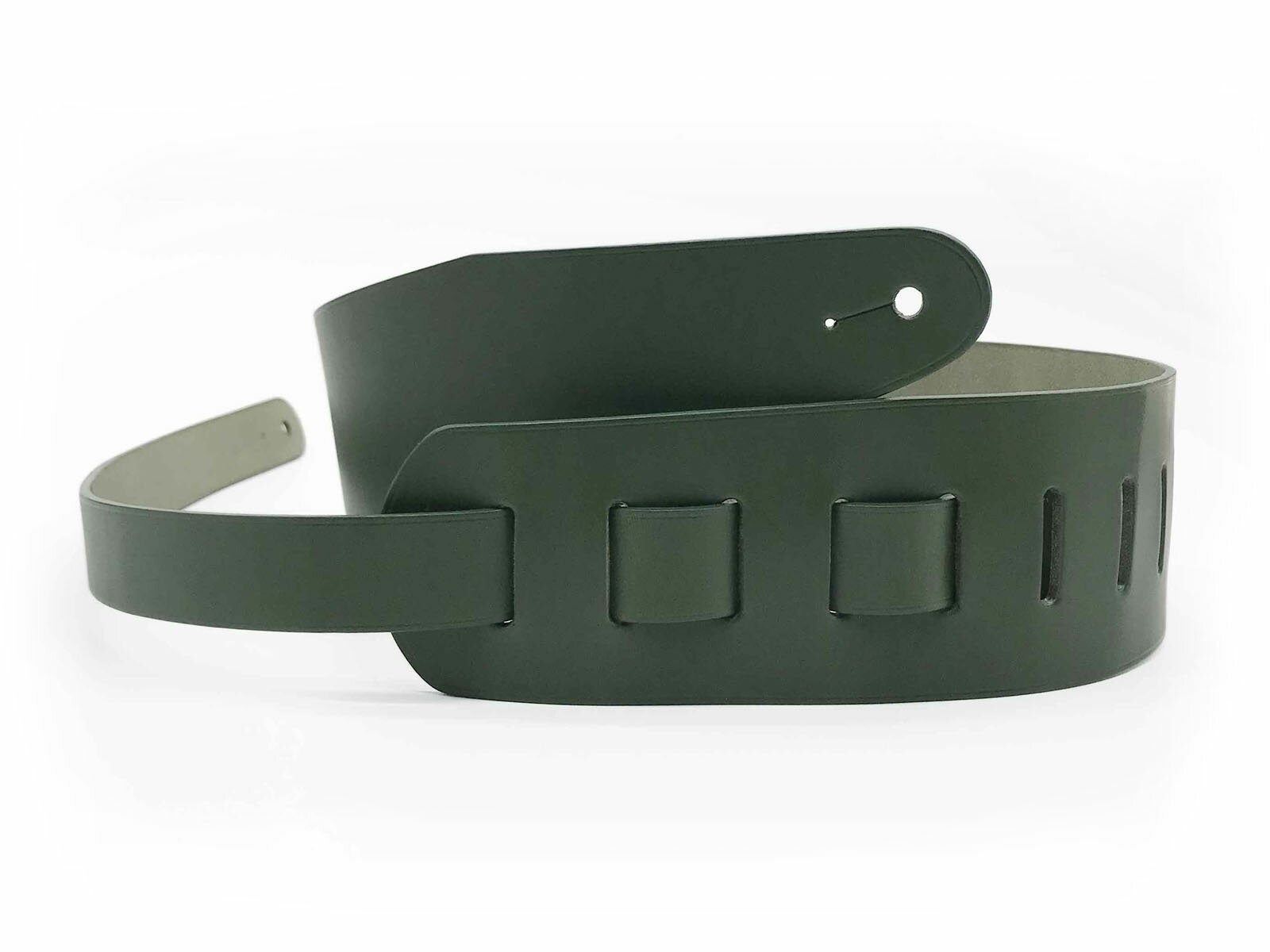 JAJABOON 牛革ギターストラップ スタンダード グリーン 本革（レザー）製