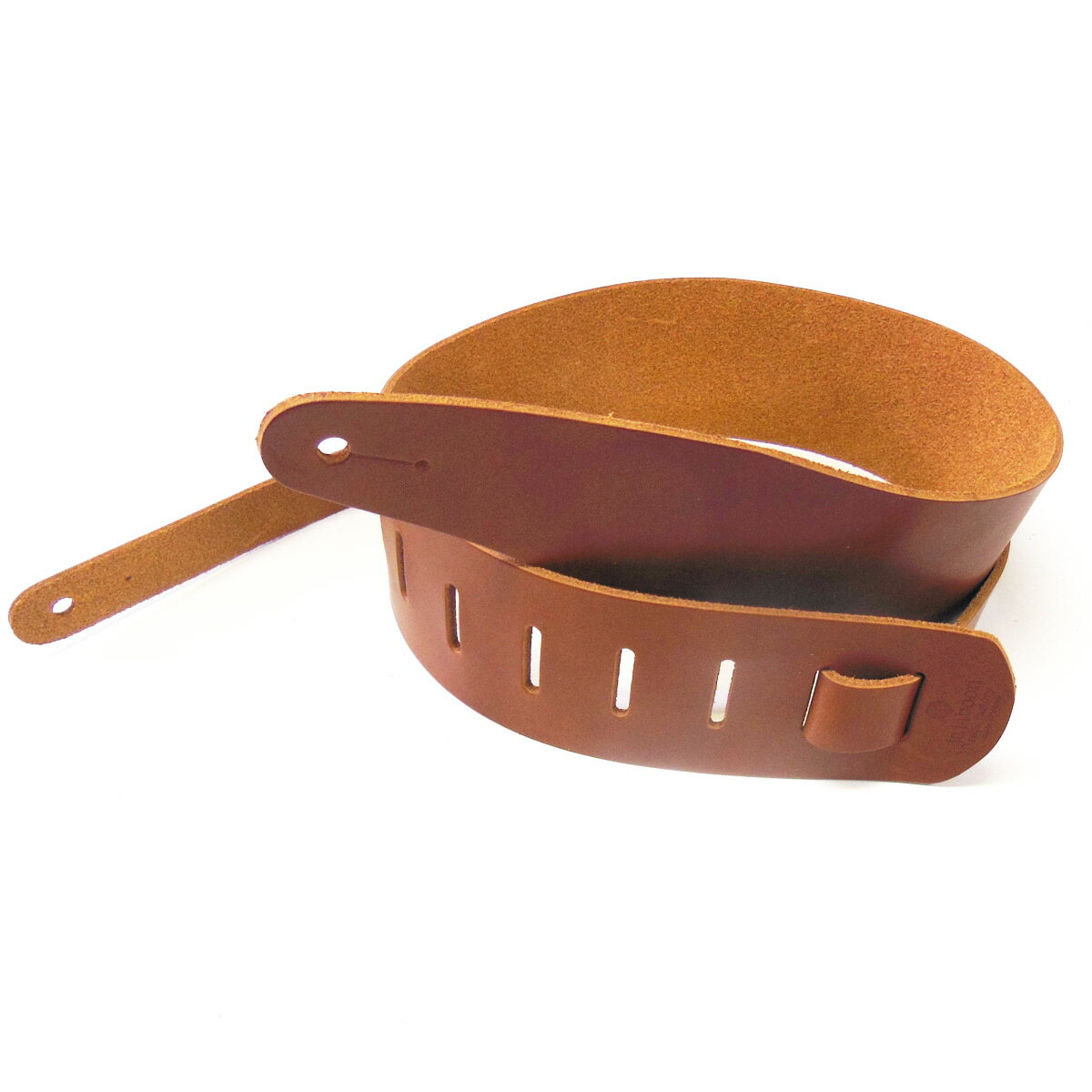 JAJABOON 本革ギターストラップ【WILD SIDE】 68mm 茶色 本革(レザー)製