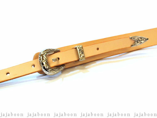 JAJABOON アコギ用ウエスタンバックルギターストラップ ヌメ皮【肩パット付】 本革(レザー)製