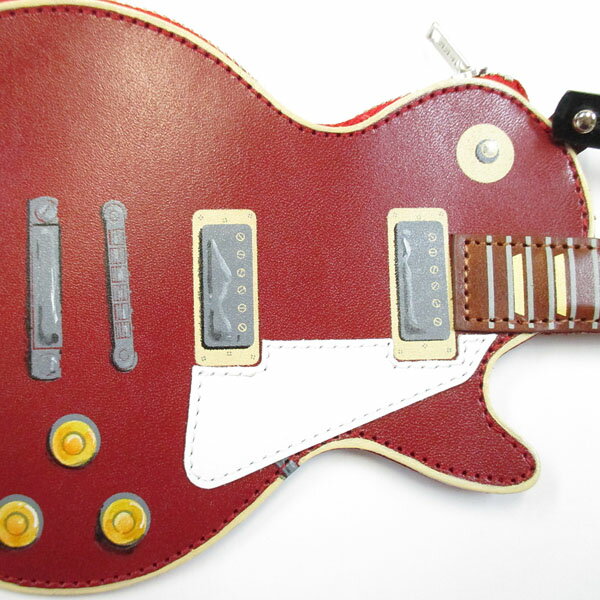 JAJABOON レスポールコインケース　レッド本革（レザー）製