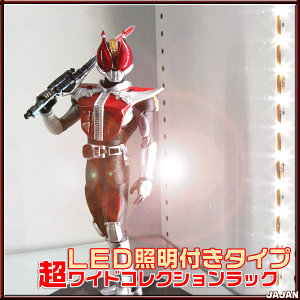■LED照明付き■55cm幅コレクションラック改汎用29cm奥行LED照明付きロータイプ本体幅55cm/ロック付扉フィギュアラックエボリューション■コレクションディスプレイフィギュアケース■