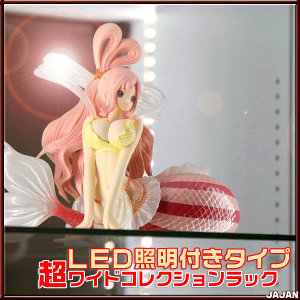 ■特別特価20%OFF特価■LED照明付きコレクションラック改深型39cm奥行ハイタイプ本体幅55cm/ロック付扉フィギュアラックエボリューション■コレクションディスプレイフィギュアケース■