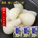 【セール 1480円⇒1380円】らっきょう 塩漬け 国産 無添加 80gx3袋 塩らっきょう らっきょう漬け 送料無料 カリカリらっきょう漬け お酒 おつまみ...