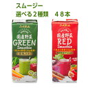 【同梱不可・送料無料】選べるスムージー 2ケース 48本 1ケース200ml×24本入り 【国産野菜 スムージー 豆乳 大豆 野菜 果実 野菜ジュース すもも ...
