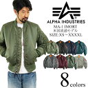 【クーポン配布中】アルファ インダストリーズ ALPHA MA-1 フライトジャケット インポート ｜ MA1 メンズ ジャケット ALPHA INDUSTRIES USAモデル 定番 シンプル レスキューオレンジ ミリタリー アメリカ仕様の現行モデル サイズXXS-XL グリーン ブラック グレー ネイビー