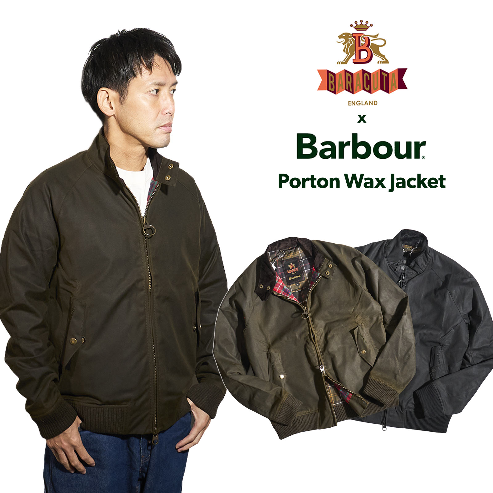 【11/20 20時〜エントリーでP5倍】バブアー×バラクータ Barbour × Baracuta ポートン ワックスジャケッ..