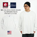 ベイサイド BAYSIDE Jalana別注 7オンス 長袖 バインダーネック ポケット Tシャツ ユニオンメイド ビッグサイズ 大きいサイズ