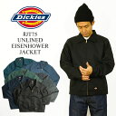 ディッキーズ ディッキーズ Dickies #JT75 アンラインド アイゼンハワージャケット ｜ ワークジャケット メンズ S-XXL 2XL レギュラーサイズ 大きいサイズ スイングトップ 襟付き ショート アウター 春 秋 冬 ブラック ネイビー グレー グリーン ブルー