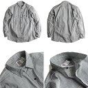 ビッグビル BIGBILL 193 長袖ワークシャツ ヒッコリーストライプ アメリカ製 ｜ 長袖シャツ メンズ HICKORY STRIPE MADE IN USA 定番 7オンス 綿 コットン100％ サイズ S M L XL 老舗ワークウエアブランド フラップ、ペンスロット付きの胸ポケット