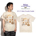 アトラススクリーンプリンティング ATLAS SCREEN PRINTING 半袖Tシャツ フォッシルズガイド | メンズ S-XL FOSSILS GUIDE 化石