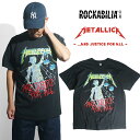 ロッカビリア ROCKABILIA バンドTシャツ メタリカ ...アンドジャスティスフォーオール ｜ メンズ S-XXL バンドT ロックT メタルジャスティス METALLICA