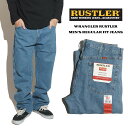 ラスラー RUSTLER レギュラーフィット ストレートジーンズ ストーンウォッシュ ｜ 87619SW メンズ W30-42 ラングラー Wrangler ヘビーウエイト デニム