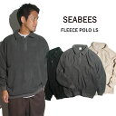 シービーズ SEABEES フリースロングスリーブポロ ｜ 23AW-SB4 メンズ M-L 長袖 ポロシャツ