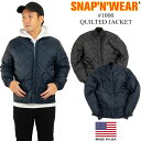 スナップンウエア SNAP’N’WEAR 1000 キルトジャケット ｜ メンズ キルティング ジャケット アメリカ製 MADE IN USA QUILTED JACKET 中綿 アウター インナー サイズ S M L XL ブラック ネイビー 黒 紺 ワークウエア シンプル