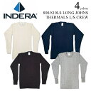 【返品不可】インデラミルズ INDERA MILLS 810LS/800LS LONG JOHNS サーマル アンダーウェア ロンT THERMALS L/S CREW ワッフル 下着 メンズ 