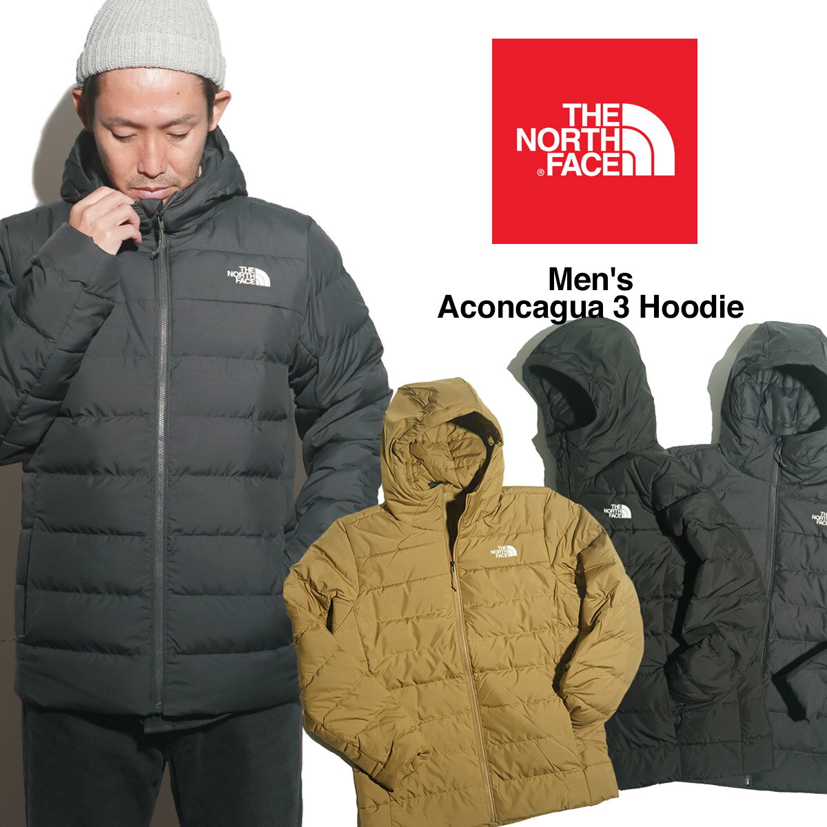 【クーポン配布中】ノースフェイス THE NORTH FACE アコンカグア3 フーディー ｜ メンズ S-XXL 日本未発売 ACONCAGUA3 HOODIE ダウンジャケット 防寒