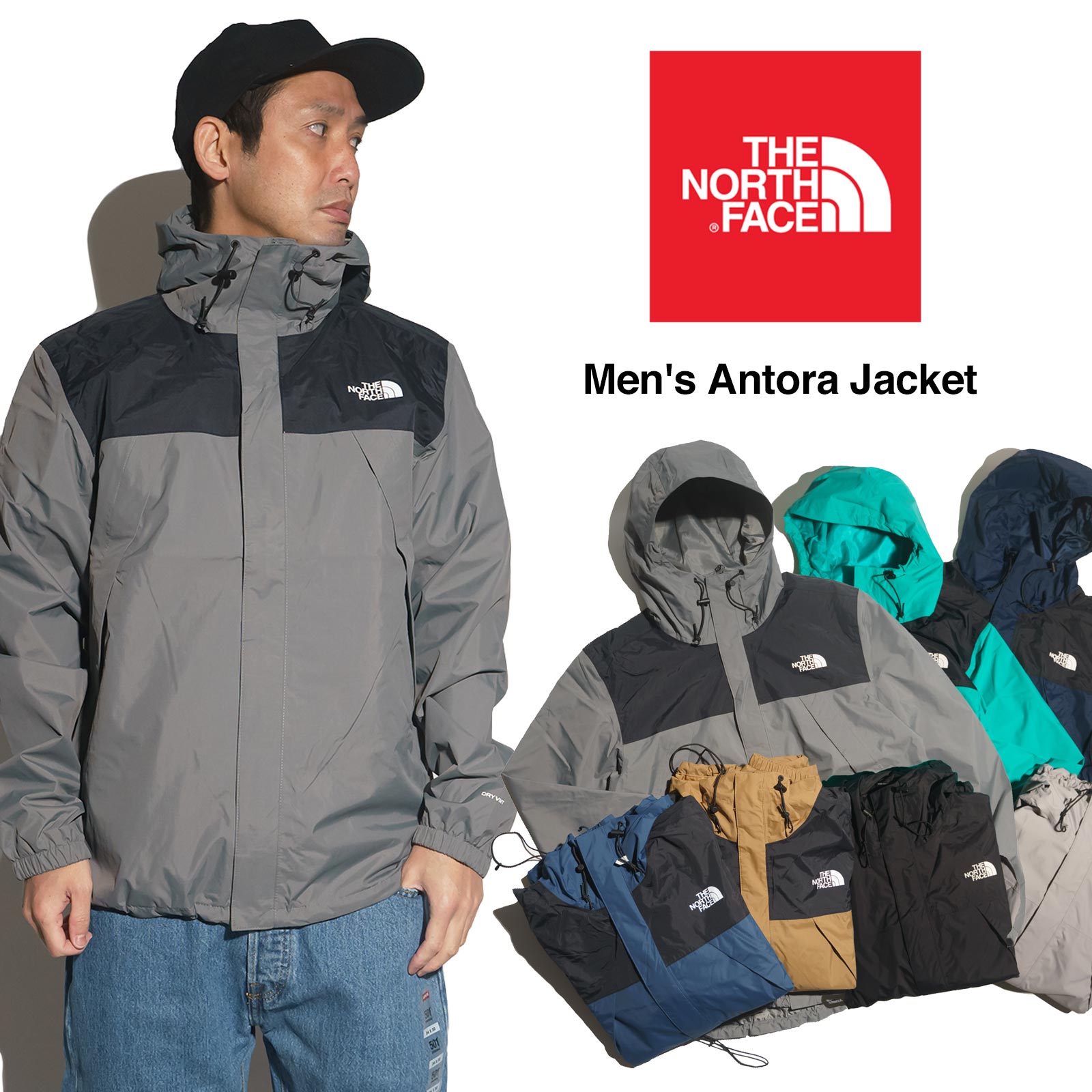 ザ ノースフェイス THE NORTH FACE アントラ ジャケット ｜ ナイロンジャケット メンズ S M L XL XXL XXXL 2XL 3XL レギュラーサイズ 大きいサイズ 日本未発売 アメリカ流通モデル ANTORA JACKET ウィンドブレーカー シェル パーカー