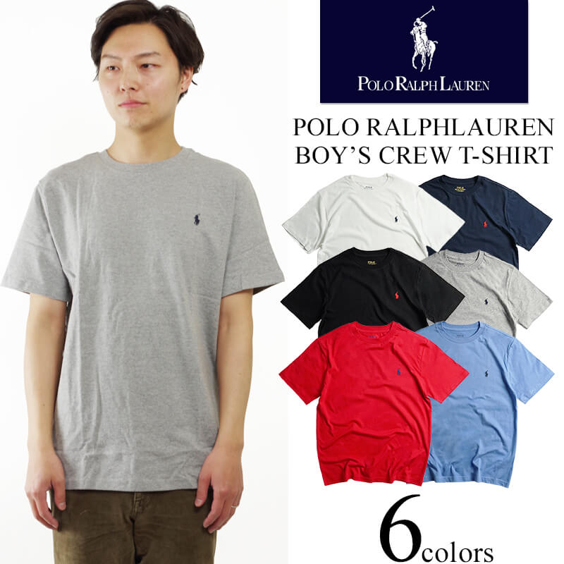 ポロ ラルフローレン POLO RALPHLAUREN ボーイズ 半袖 クルーネック Tシャツ (米国流通モデル ワンポイント）