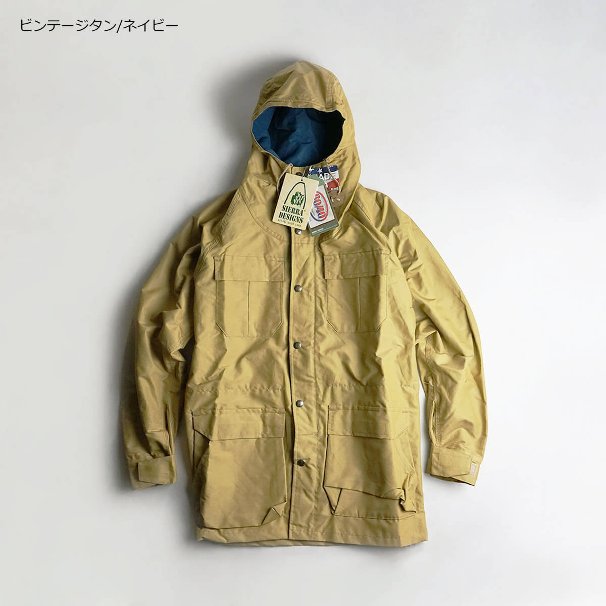 シェラデザインズ SIERRA DESIGNS 60/40 マウンテンパーカー ｜ MOUNTAIN PARKA メンズ ロクヨン マンパ 定番 アメリカ製 MADE IN USA ラグランスリーブ アウトドア ヴィンテージタン ネイビー ブラック グリーン ラスト ブルー サイズS-XXL