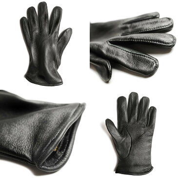【最大20%OFFクーポン配布中】バンソン VANSON レザーグローブ ローパー ブラック MADE IN USA (父の日 Roper 手袋)