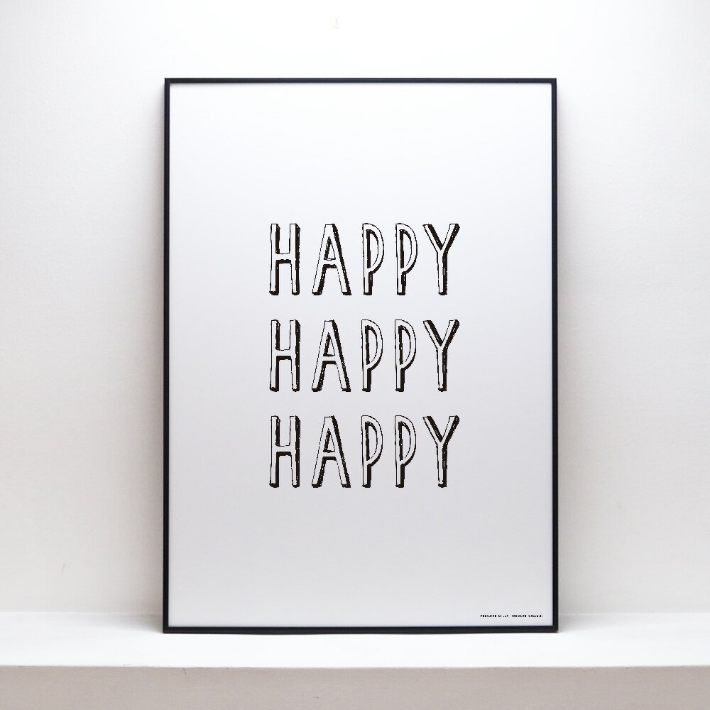 【 フレーム別売り 】ポスター HAPPY HAPPY HAPPY