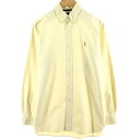 古着 ラルフローレン Ralph Lauren CLASSIC FIT クラシックフィット オックスフォード 長袖 ボタンダウンシャツ メンズL /eaa143913 【中古】 【231001】【P2308】