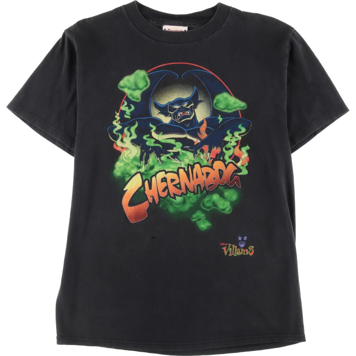 古着 90'S ディズニー Disney ファンタジア Chernabog キャラクタープリントTシャツ USA製 メンズL ヴィンテージ /eaa166465 【中古】【N2206】 【220520】 【SS2403】