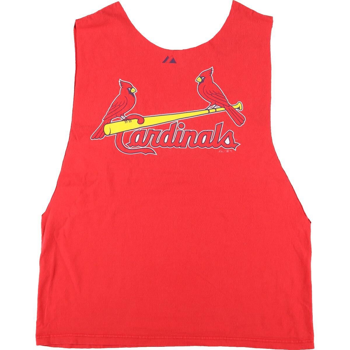 古着 MLB ST. LOUIS CARDINALS セントルイスカージナルス カットオフ スポーツプリントTシャツ メンズL /eaa173826 【210808】【HNY22】【SS2203】【SS2209】 【SS2303】