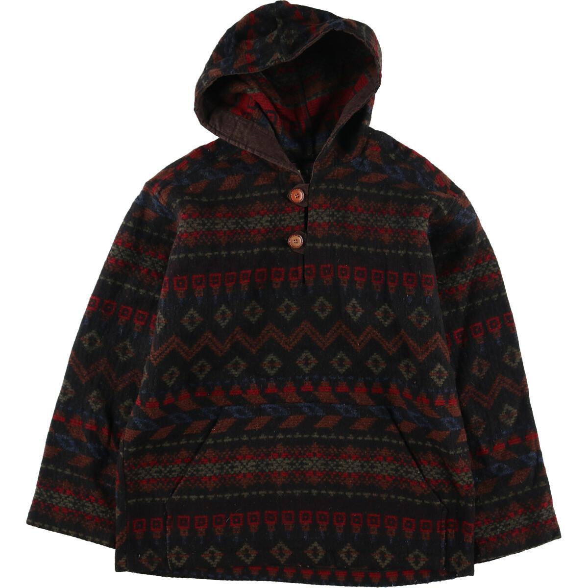 古着 80~90年代 ウールリッチ WOOLRICH ネイティブ柄 ウールプルオーバーパーカー USA製 レディースXL ヴィンテージ /eaa191159 【211025】【HNY22】【CS2202】【SS2203】【SS2206】