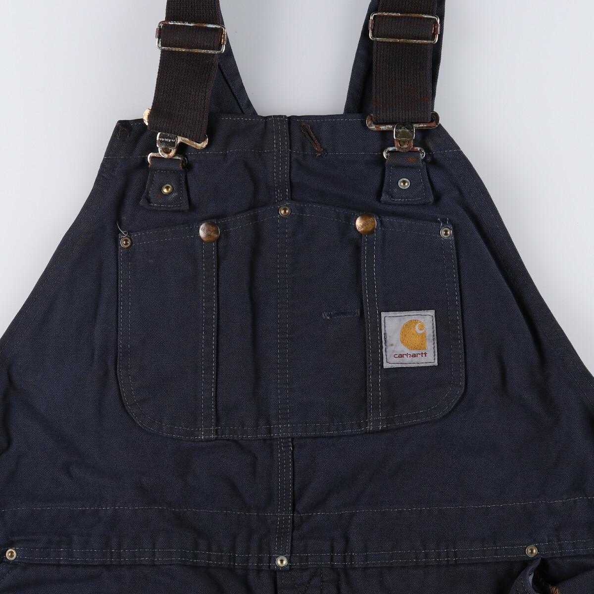 古着 ビッグサイズ カーハート Carhartt キルティングライナー ダブルニー ダック地 オーバーオール メンズw43 /eaa193951 【211014】【HNY22】【SS2203】【SS2206】