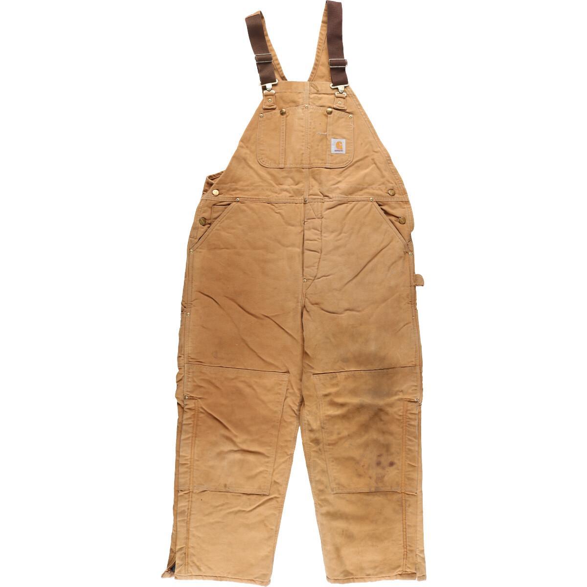 古着 ビッグサイズ 80年代 カーハート Carhartt キルティングライナー ダブルニー ダック地 オーバーオール USA製 メンズw41 ヴィンテージ /eaa194092 【211016】【HNY22】【SS2203】【SS2206】