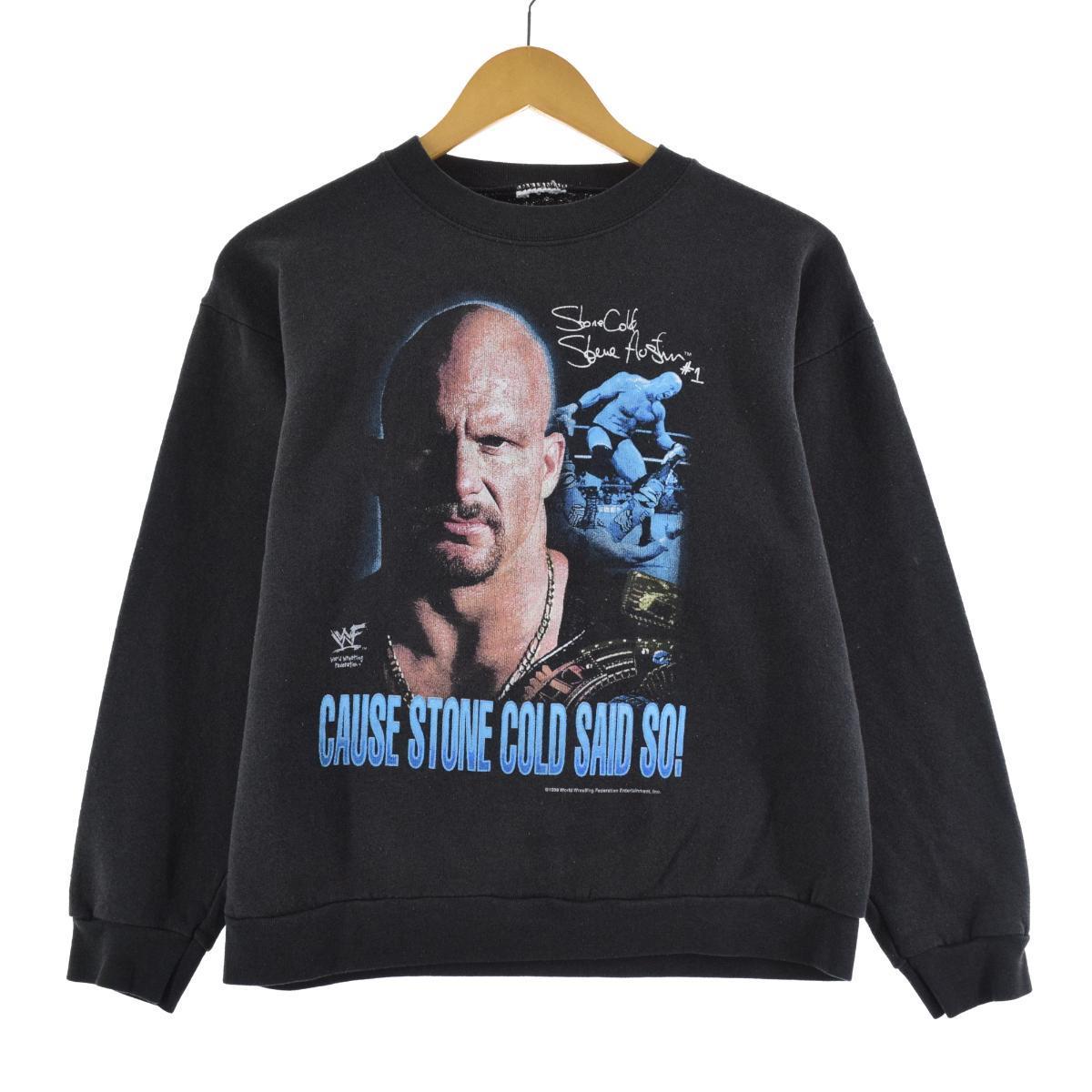古着 90年代 WWF Stone Cold Steve Austin ストーンコールドスティーブオースティン プリントスウェットシャツ トレーナー メンズXS ヴィンテージ /eaa194432 【210920】【HNY22】のサムネイル