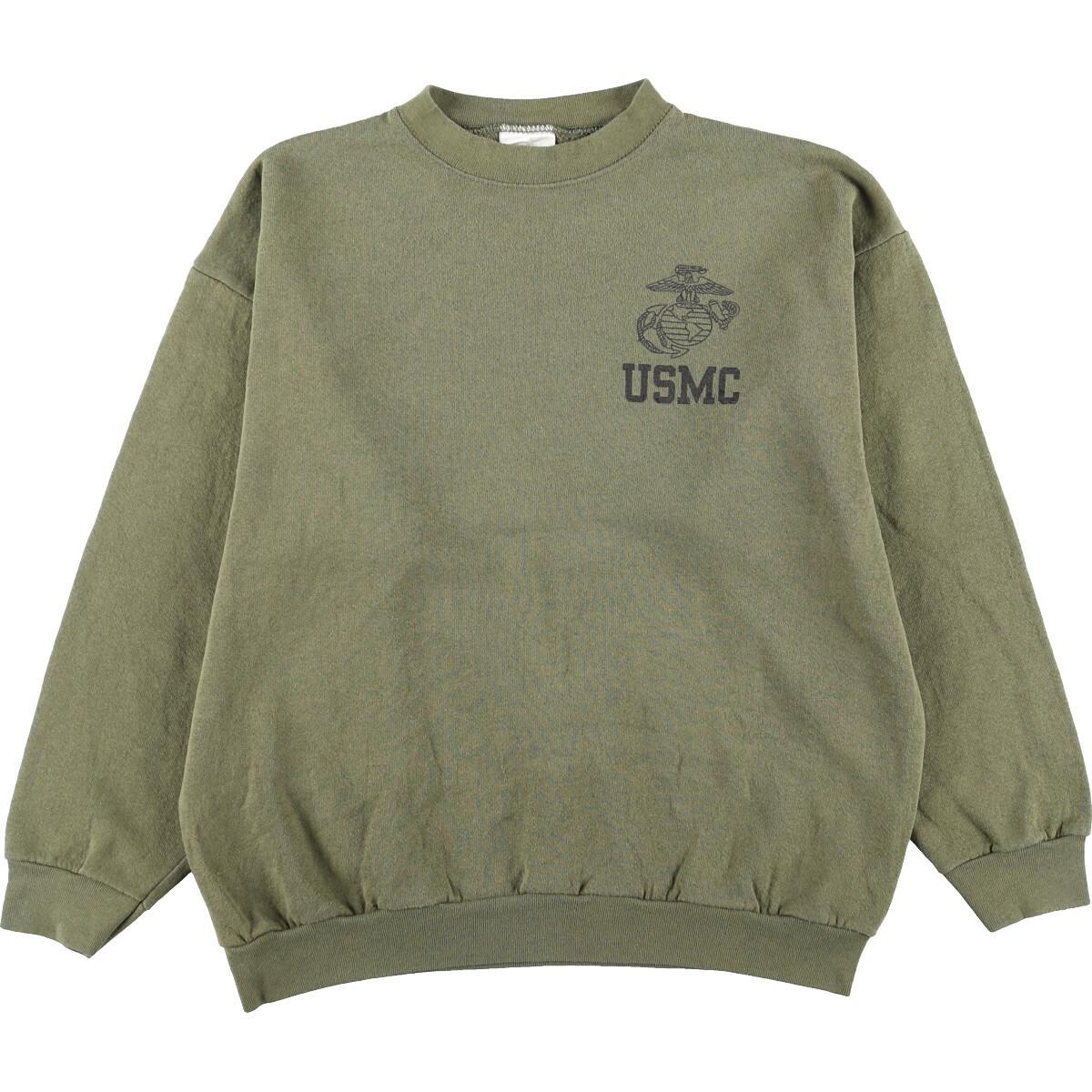 古着 90年代 タルテックス TULTEX USMC アメリカ海兵隊 プリントスウェットシャツ トレーナー USA製 メンズM ヴィンテージ /eaa204592 【211030】【HNY22】【SS2206】