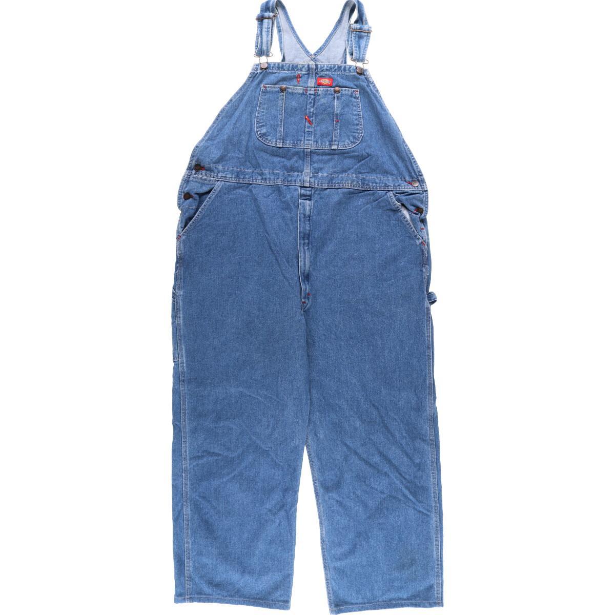 古着 ビッグサイズ ディッキーズ Dickies デニムオーバーオール メンズw46 /eaa207324 【211023】【HNY22】【SS2203】【SS2206】【SS2209】 【SS2301】
