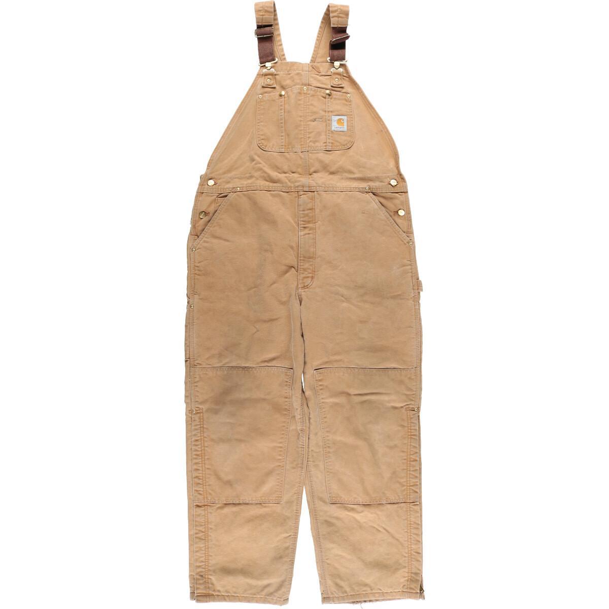 古着 ビッグサイズ カーハート Carhartt ダブルニー ダック地 オーバーオール USA製 メンズw41 /eaa211341 【211126】【HNY22】【SS2203】【SS2206】