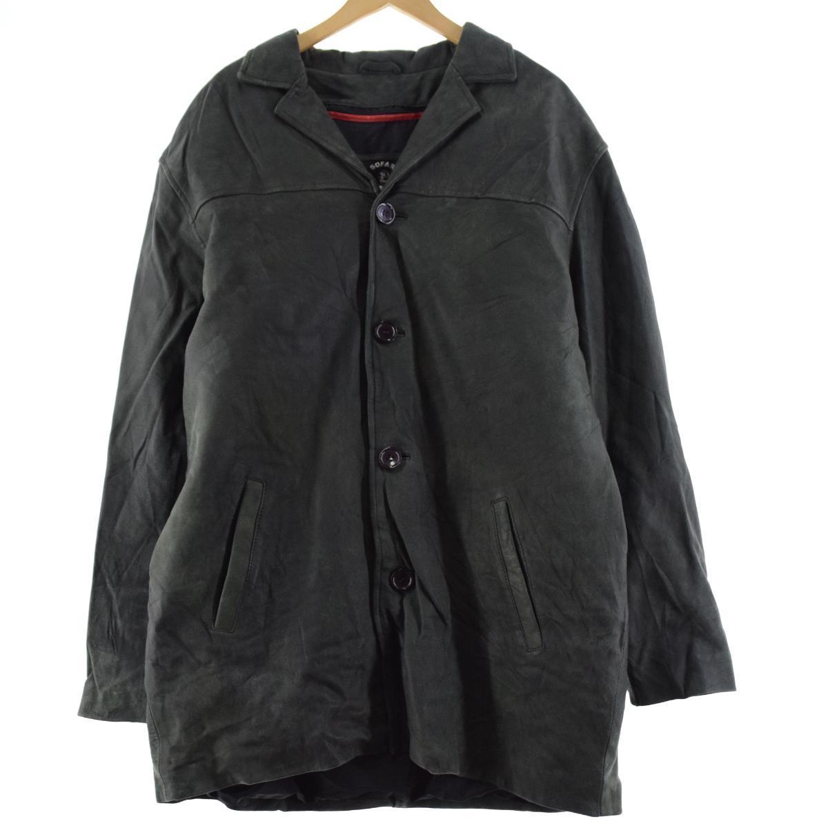 古着 SOFARI COLLECTION レザージャケット メンズXXL /eaa217306 【211231】【SS2206】