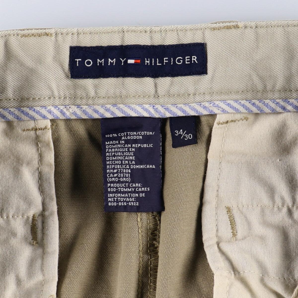 古着 トミーヒルフィガー TOMMY HILFIGER ツータック チノパンツ メンズw33 /eaa230396 【220408】