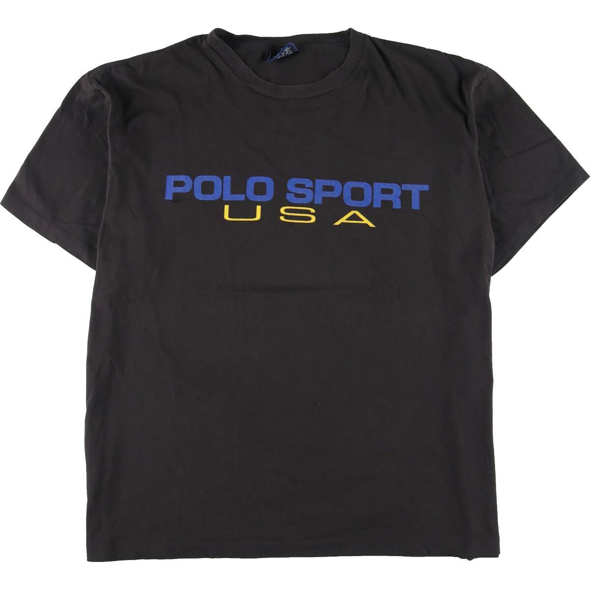 古着 90年代 ラルフローレン Ralph Lauren POLO SPORT ポロスポーツ 半袖 ロゴTシャツ USA製 メンズXL ヴィンテージ /eaa234363 【220314】