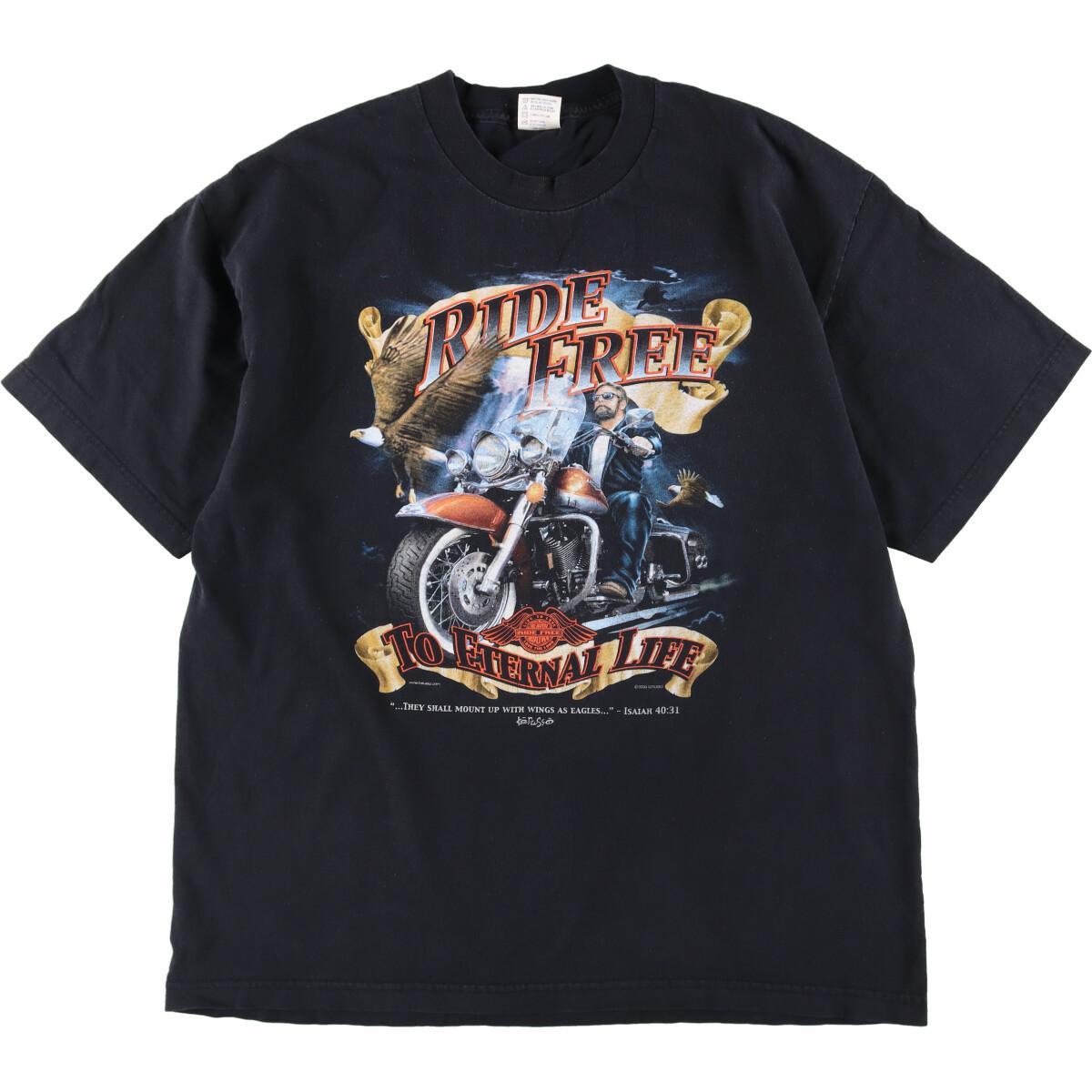 古着 ALSTYLE APPAREL＆ACTIVEWEAR モーターサイクル バイクTシャツ メンズL /eaa236750 【220320】【SS2209】