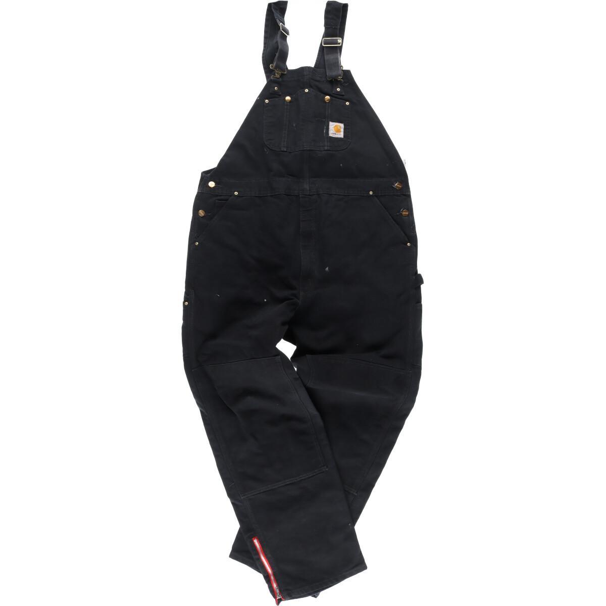 古着 ビックサイズ カーハート Carhartt ダブルニー ダック地 オーバーオール メンズw43 /eaa238235 【中古】 【220704】