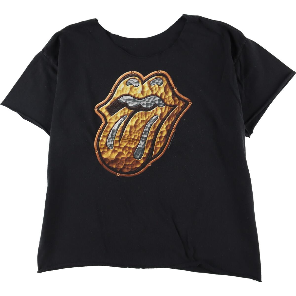 古着 90年代 THE ROLLING STONES ザローリングストーンズ BRIGES TO BABYLON TOUR '97-98 カットオフ バンドTシャツ バンT レディースXL ヴィンテージ /eaa247630 【220522】 【LP2311】