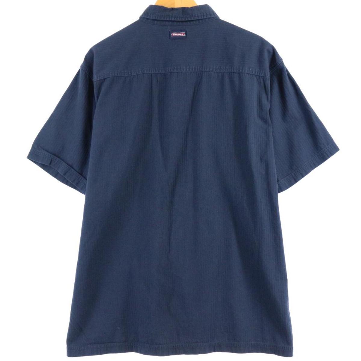 古着 ディッキーズ Dickies 半袖 ワークシャツ メンズXXL /eaa251006 【220523】