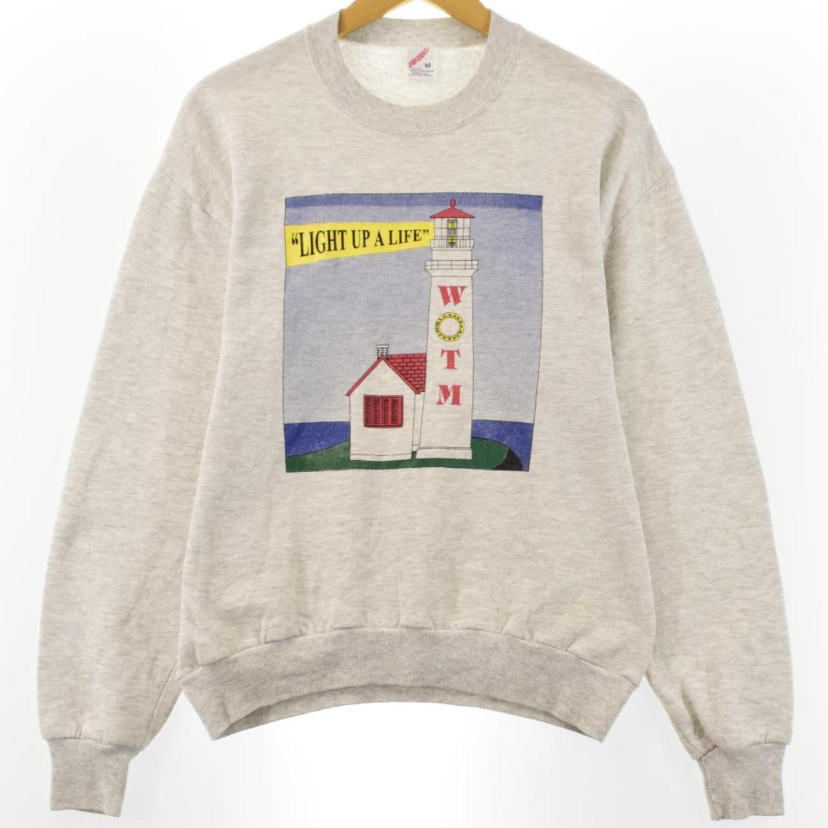 古着 90年代 ジャージーズ Jerzees プリントスウェットシャツ トレーナー USA製 メンズS ヴィンテージ /eaa255872 【中古】 【220801】