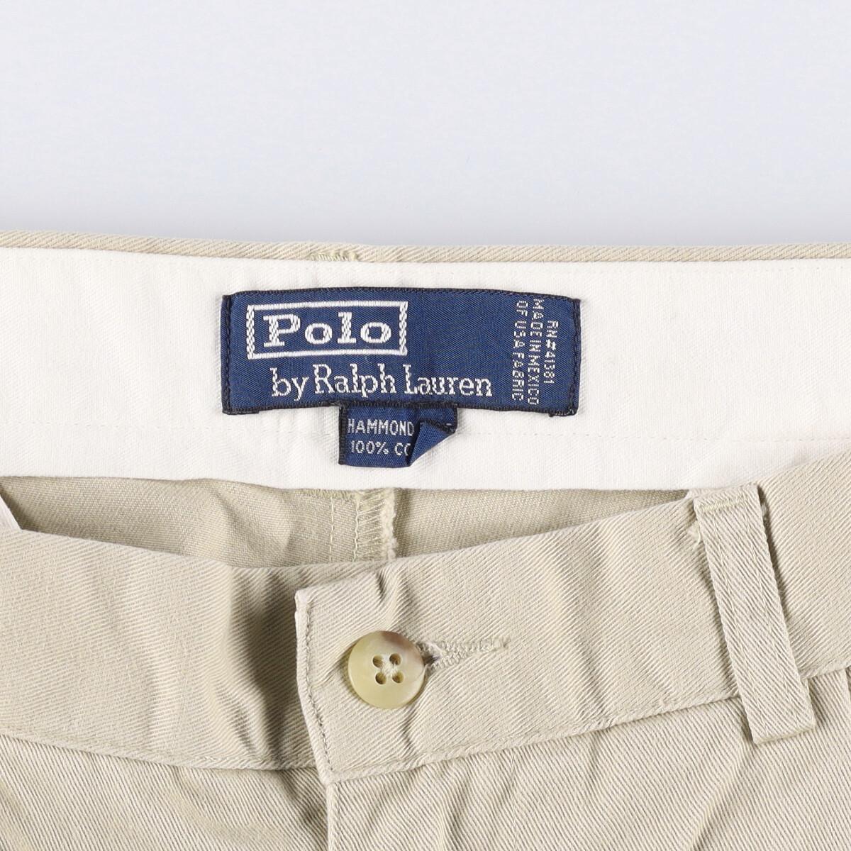 古着 ラルフローレン Ralph Lauren POLO by Ralph Lauren ツータック チノパンツ メンズw30 /eaa260569 【中古】 【220613】