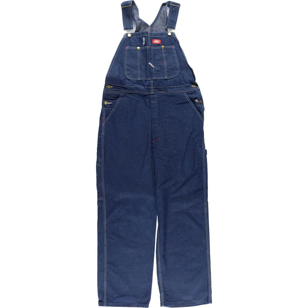 古着 ディッキーズ Dickies デニムオーバーオール メンズw37 /eaa263103 【中古】 【220717】