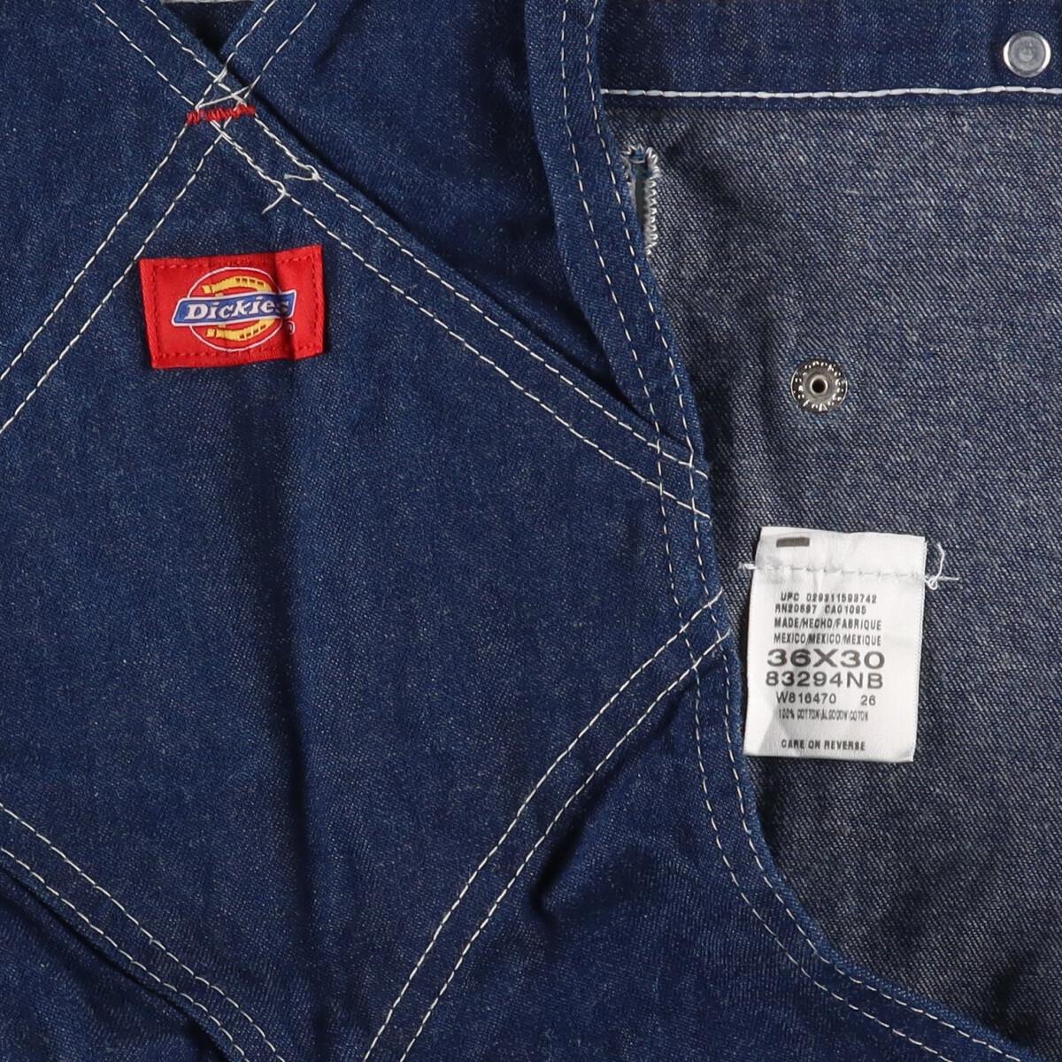 古着 ディッキーズ Dickies デニムオーバーオール メンズw37 /eaa263103 【中古】 【220717】