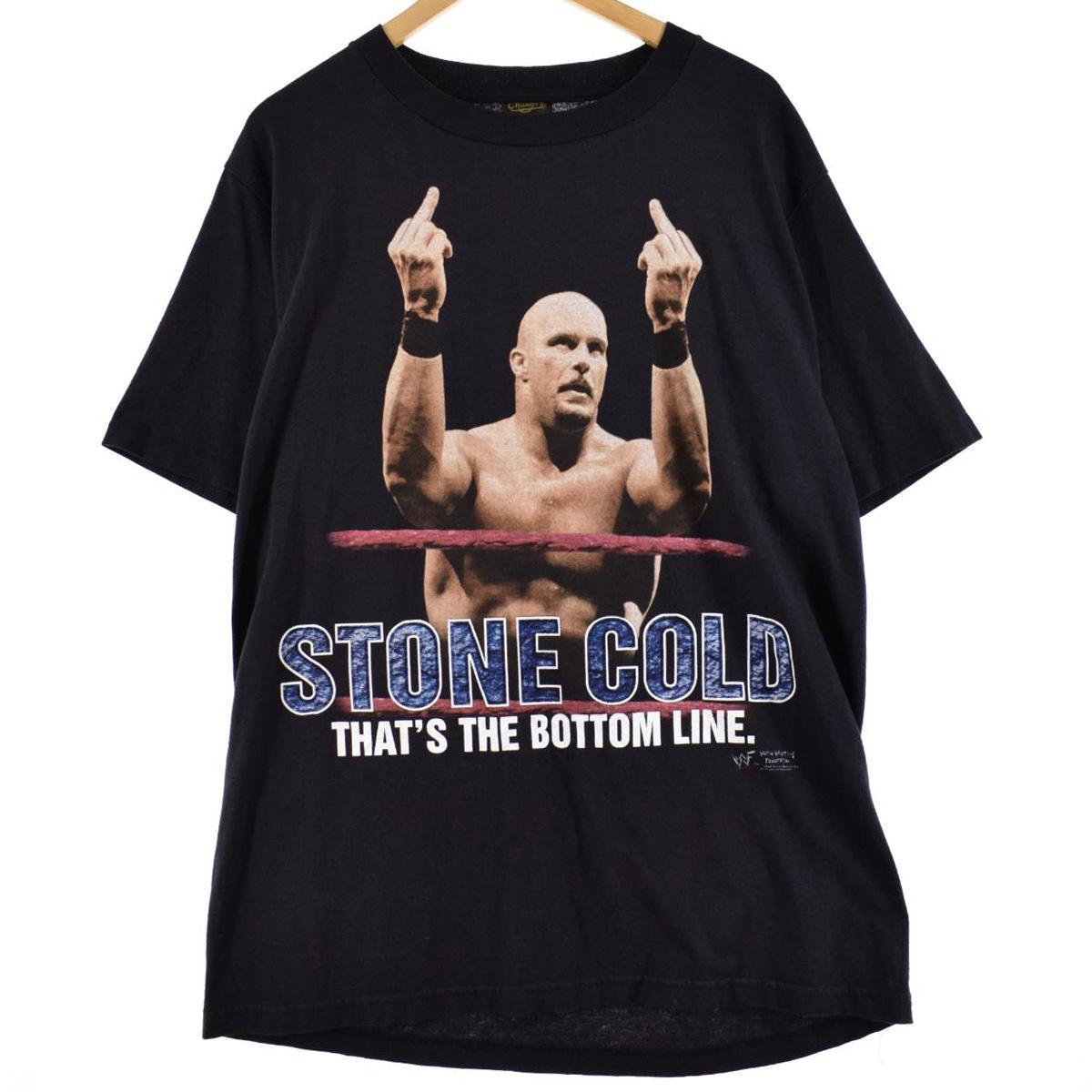 古着 90年代 Changes WWF プロレス STONE COLD STEVE AUSTIN ストーンコールドスティーブオースティン スポーツプリントTシャツ USA製 メンズXL ヴィンテージ /eaa264320 【中古】 【220623】のサムネイル