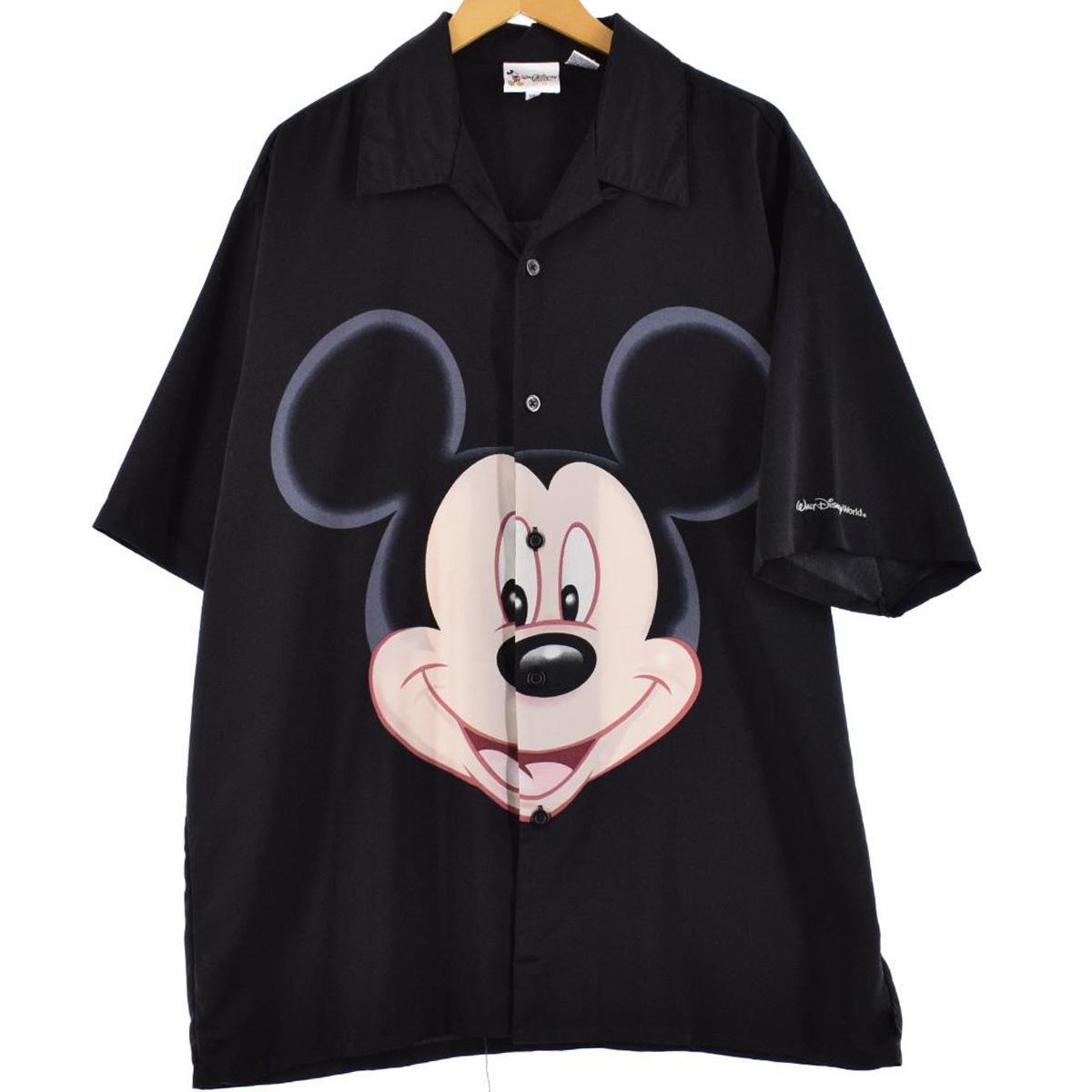 商品詳細 ブランド・WALT DISNEY WORLD・ 特徴・オープンカラー・両面プリント・ モデル/形状・MICKEY MOUSE ミッキーマウス・半袖 チカーノシャツ ボックスシャツ・ 素材・ポリエステル:100%・ 色・ブラック系 ...